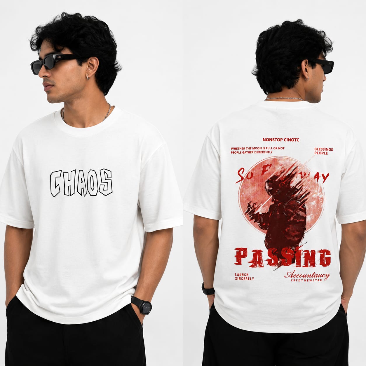 MFW Front printed Tshirt 1 pc @199 and 3 pcs @ 499