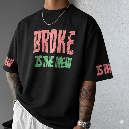 Round neck Front and back Printed droup shoulder Tshirt 1 pc @199 and 3 pcs @ 499