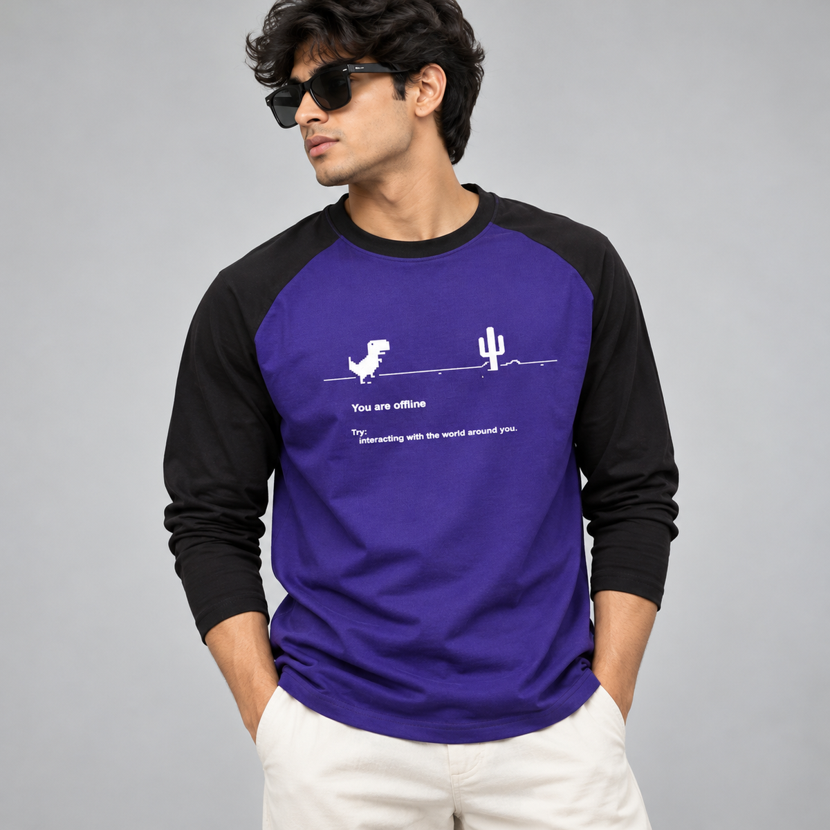 MFW round neck cotton full sleeve Tshirt 1 pc @199 and 3 pcs @ 499