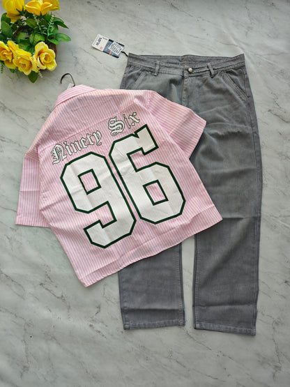 2 in 1 Combo Boxy baggy back printed shirts + Baggy jeans pant buy @600 rs