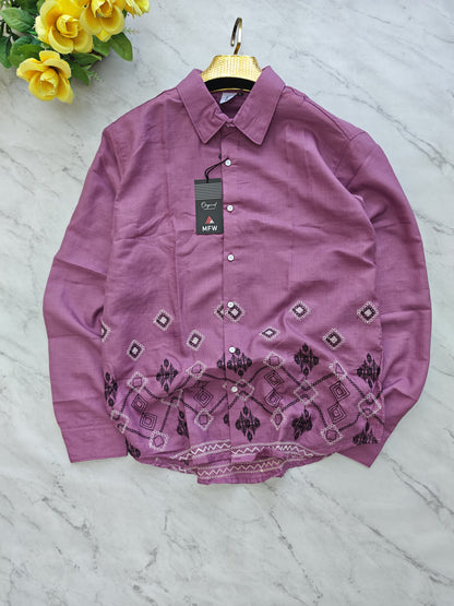 Men's Full sleeve Bottom Embroidery Shirts single pcs @350 and Buy 3 pc combo @999