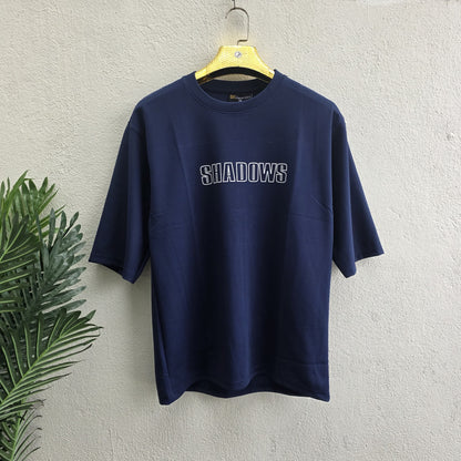 Round neck Front and back Printed droup shoulder Tshirt 1 pc @199 and 3 pcs @ 499