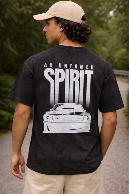 Acid wash Round neck Front and back print Drop shoulder Tshirt 1 pc @199 and 3 pcs @ 499(plain)