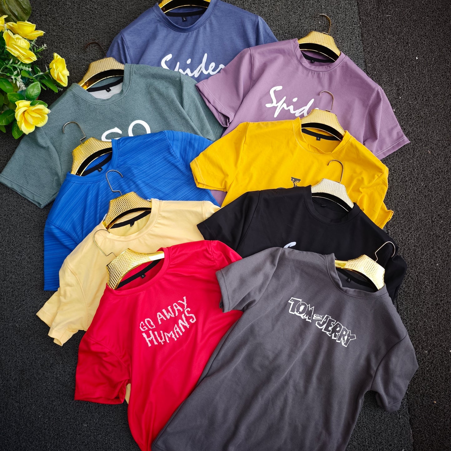5 in 1 combo buy 5 pcs Random design Half sleeve tshirt buy @500 only (Read Description before ordering)
