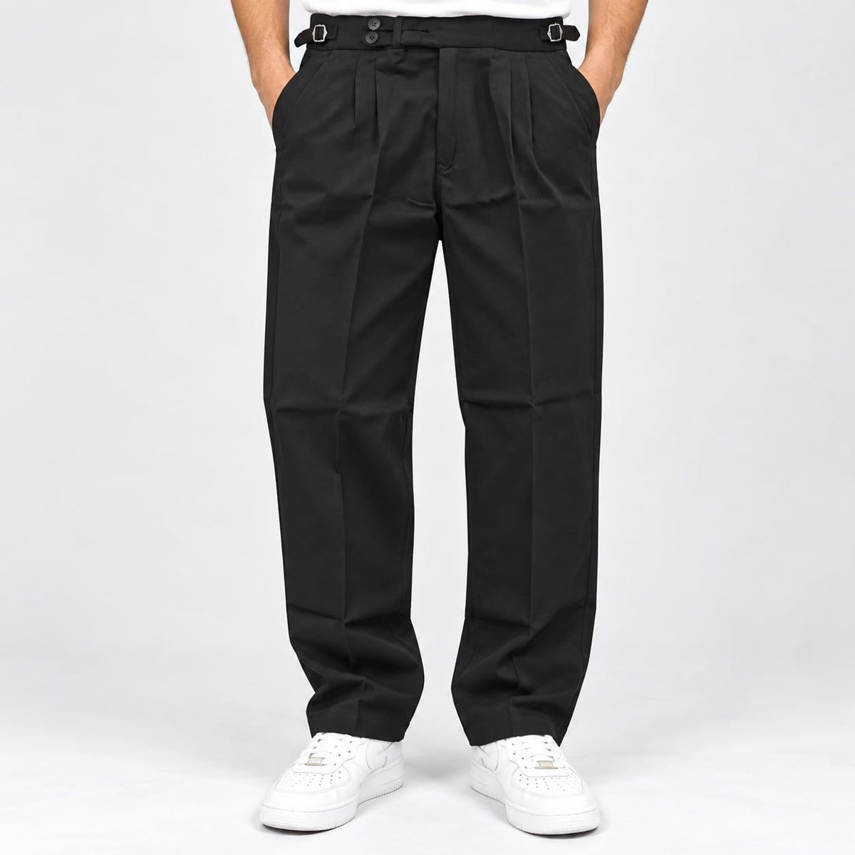 Premium quality Korean gurkha polo fit  pants buy @450 rs only(Black)