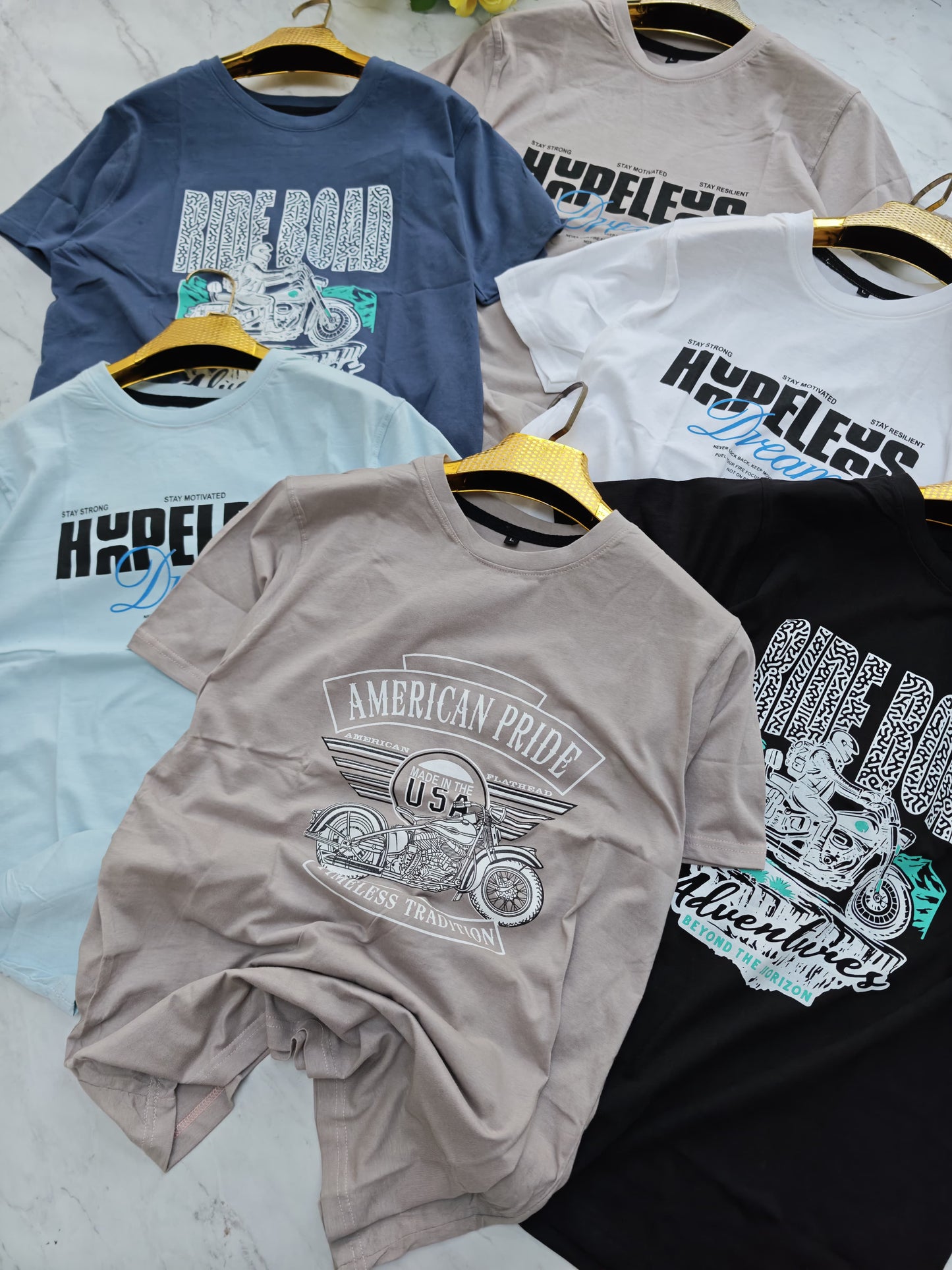 3 in 1 combo buy 3 pcs Random design CottonHalf sleeve tshirts buy 500 only(Read description before ordering)