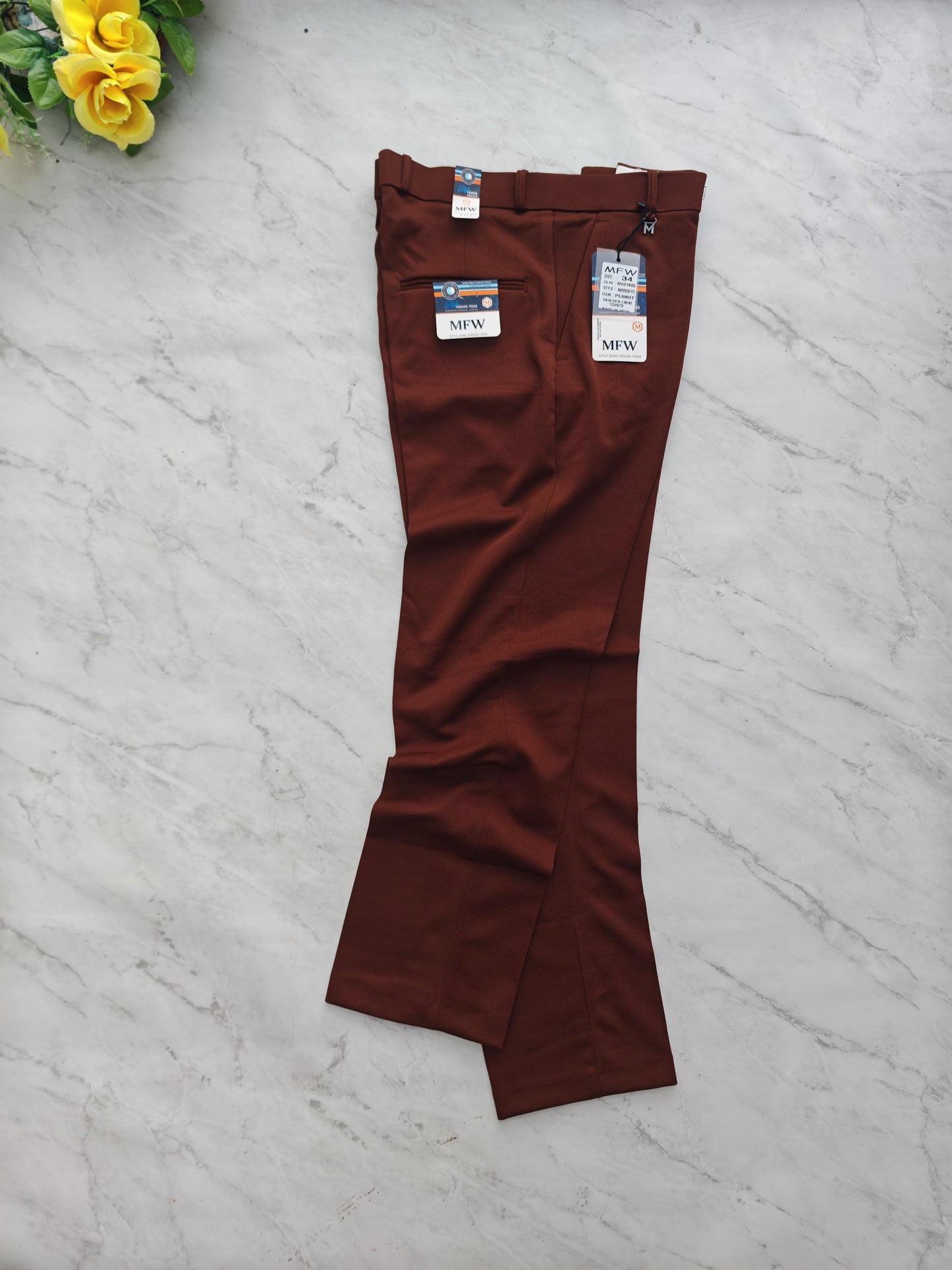 MFW peanut fabric polo fit pants buy @350 rs only