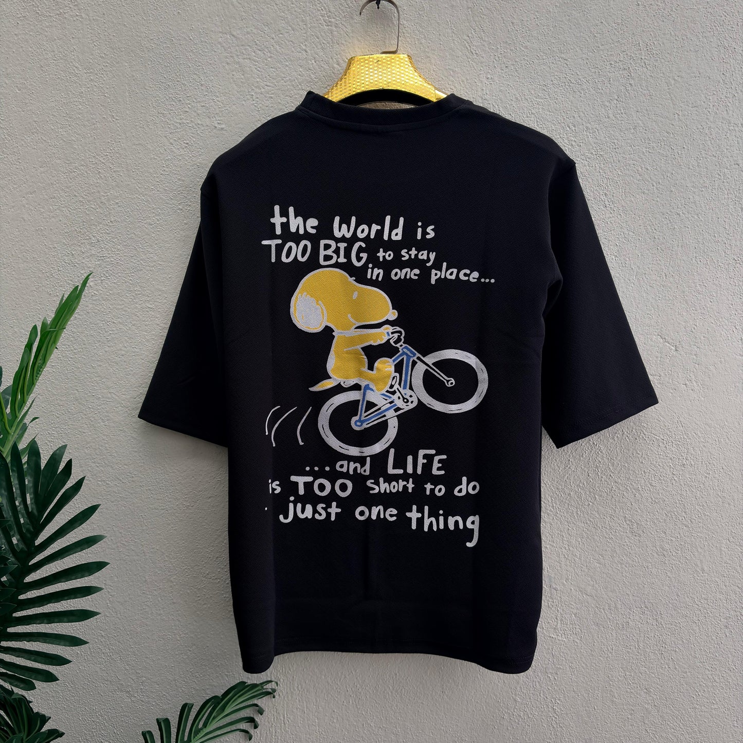 Move design Round neck Front and back Printed droup shoulder Tshirt 1 pc @199 and 3 pcs @ 499