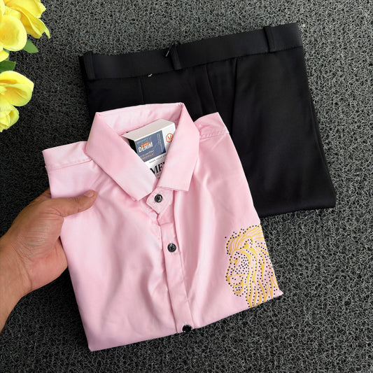 2 in 1 combo stone work party wear shirts + shine polo fit combo buy @550 rs only