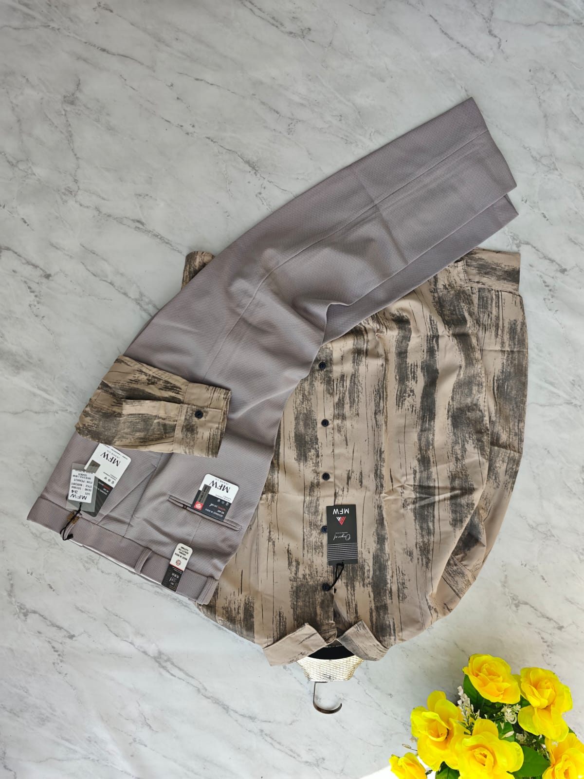 2 in 1 Combo Printed shirts + peanut polo fit pant buy @550 rs only