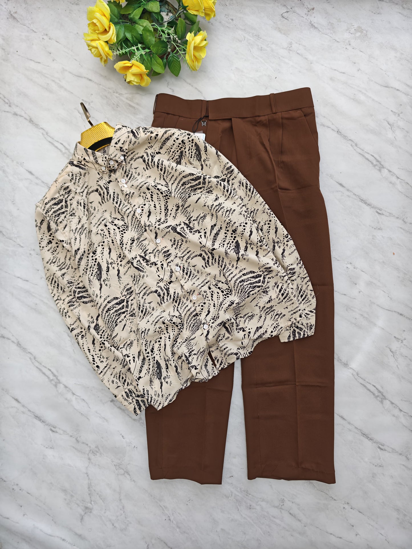 2 in 1 combo viscose shirts+ korean baggy pants combo buy @600 rs