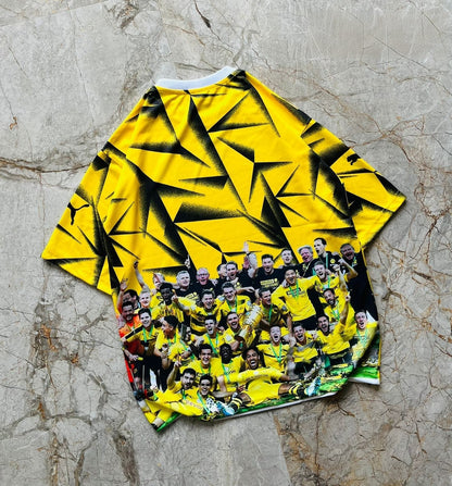 Half sleeve front and back printed football jersey buy @200