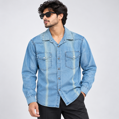 MFW Slim fit Denim shirts Single pcs @350 and Buy 3 pcs combo @999