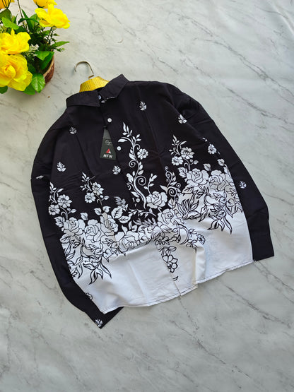 Men's Full sleeve Bottom Viscose Printed Shirts single pcs @350 and Buy 3 pc combo @999