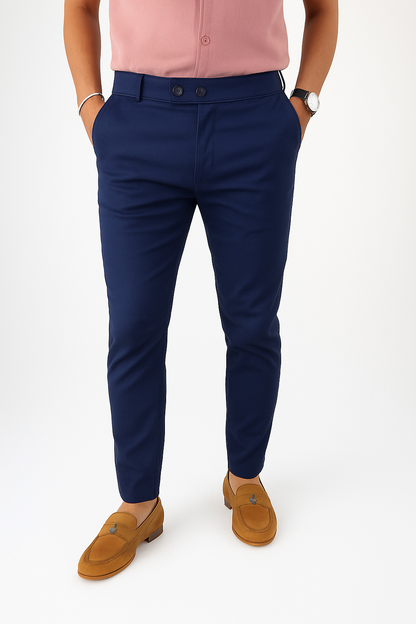 Lycra formal pant buy 4 pcs combo @999 (Navy color)