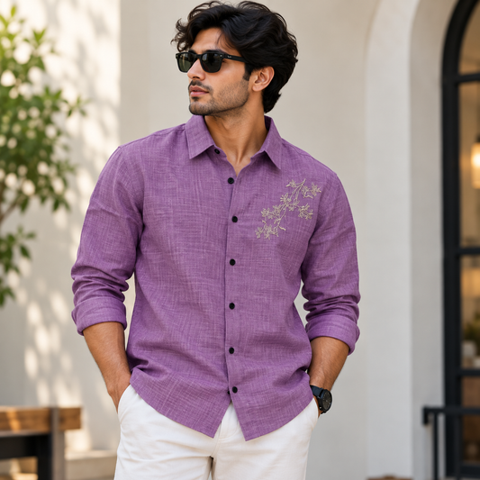 MFW Lenin embroidery work shirts Single pcs @299 and Buy 4 pcs combo @999