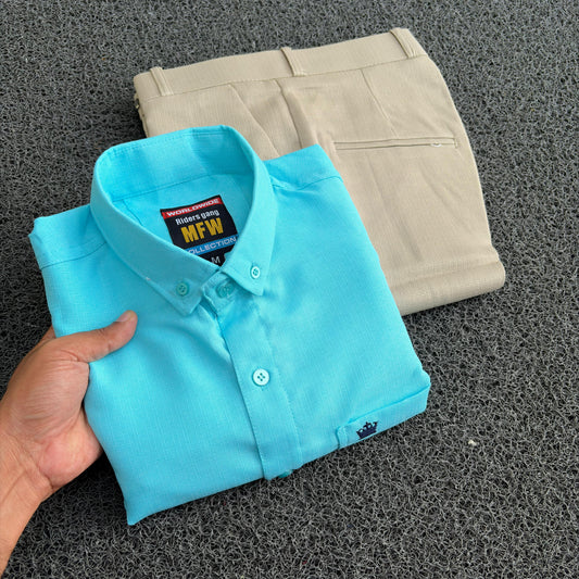 2 in 1 Combo Old money type Lenin Shirts + Lenin polo fit pant buy @ combo @600