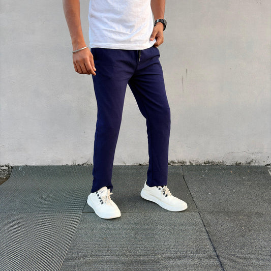 Popcorn track pants buy 3 pcs @499( Navy colour)