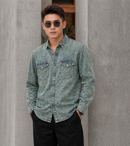Mfw premium Lightweight Denim Shirts single pcs @350 and Buy 3 pc combo @999