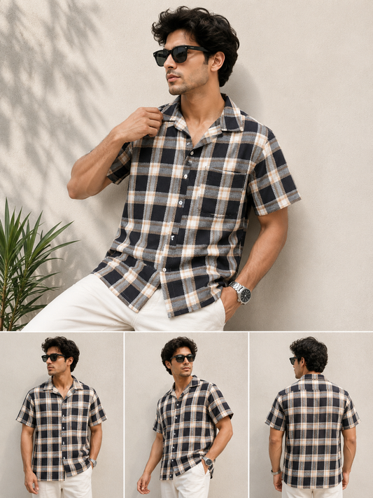 Mfw Half sleeve cuban Collar designer shirts buy @250rs