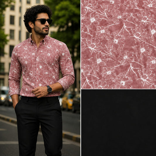 2 in 1 combo printed shirts + polo fit pants buy @600rs only