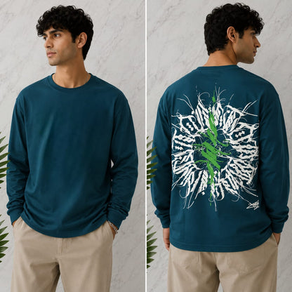 Mfw Full sleeve Front and back printed Tshirt 1 pc @199 and 3 pcs @ 499