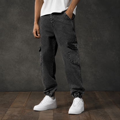 Mfw 6 pocket mom fit denim joggers cargo pants buy @500 rs only