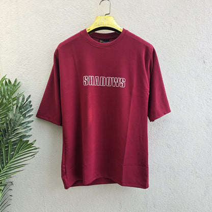 Round neck Front and back Printed droup shoulder Tshirt 1 pc @199 and 3 pcs @ 499