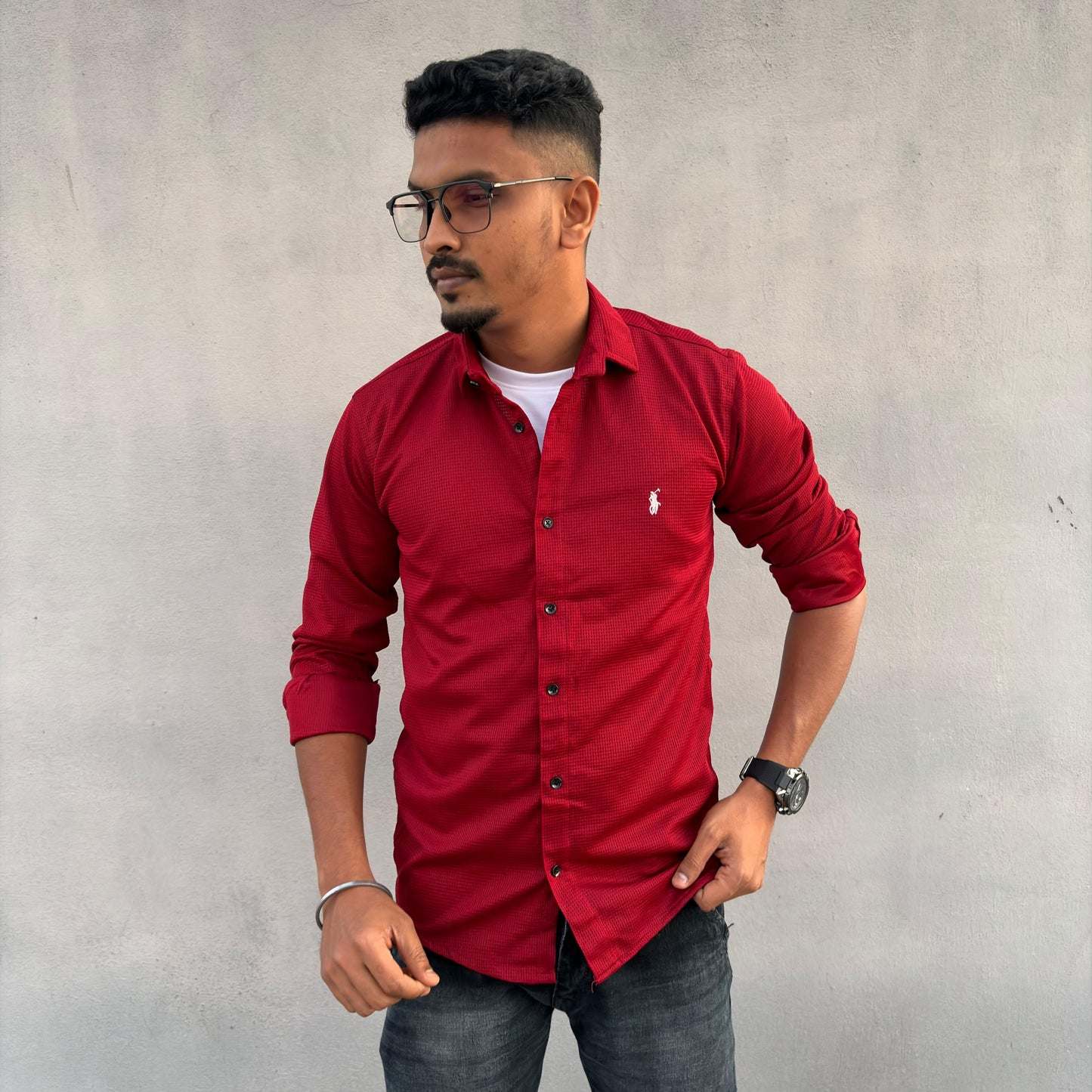 Mfw textured fabric Shirts single pcs @299 and Buy 4 pcs combo @999