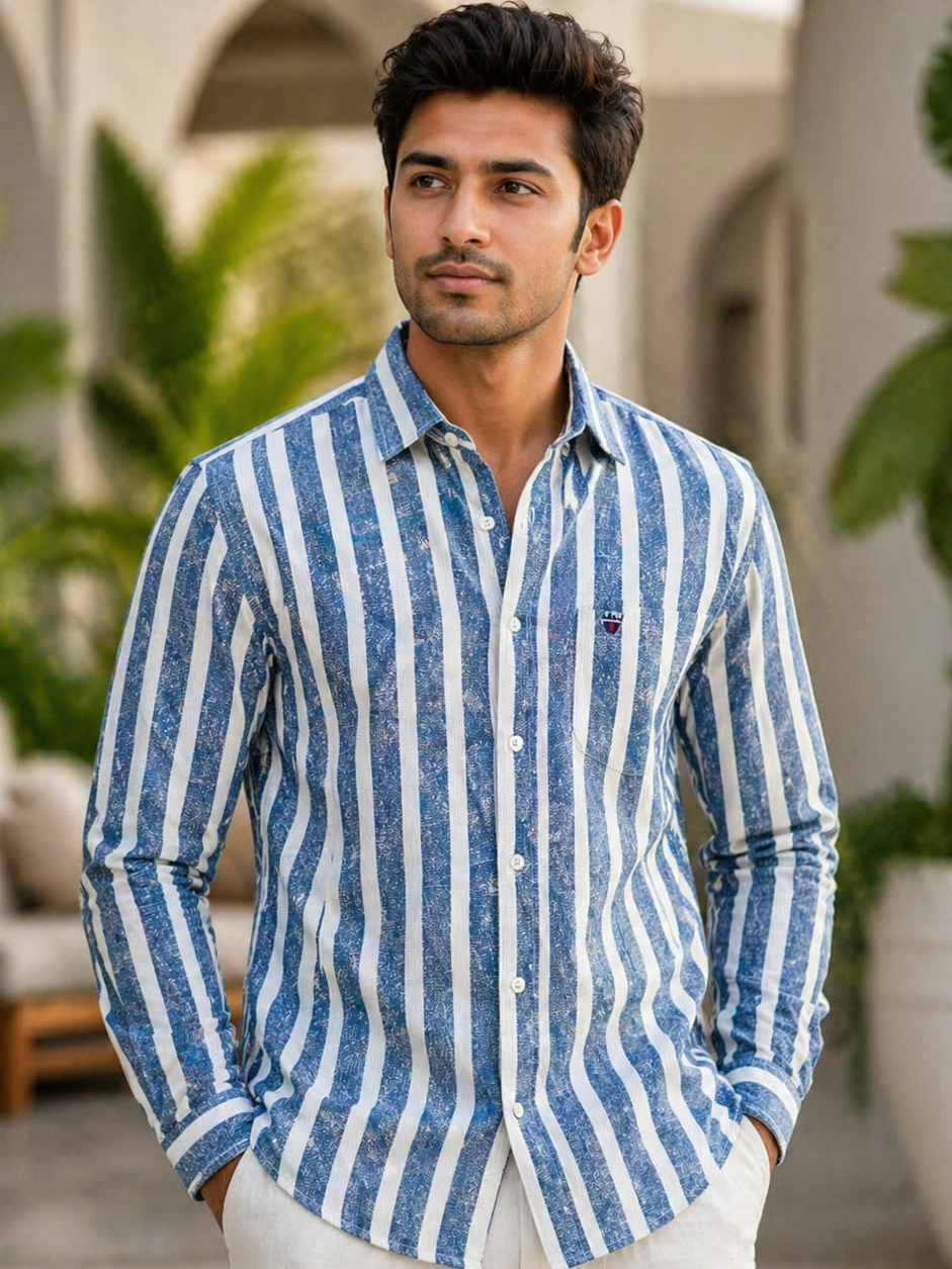 Mfw stripes full sleeve Shirts single pcs @299 and Buy 4 pcs combo @999