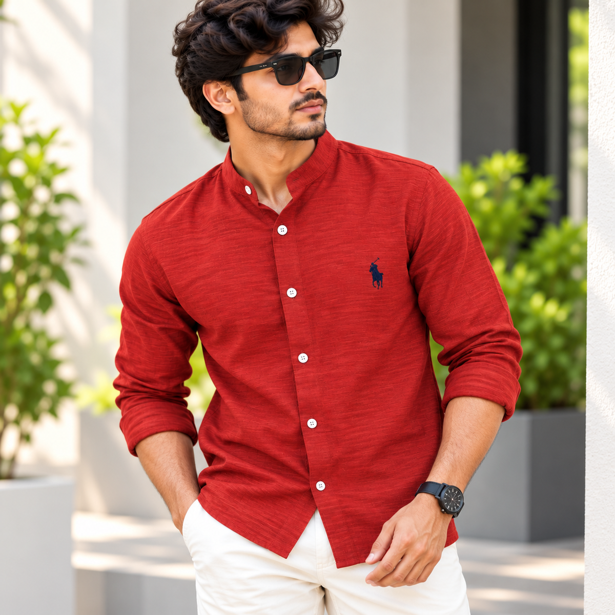 MFW Chinese collar crush lenin full sleeve shirts Single pcs @299 and Buy 4 pcs combo @999