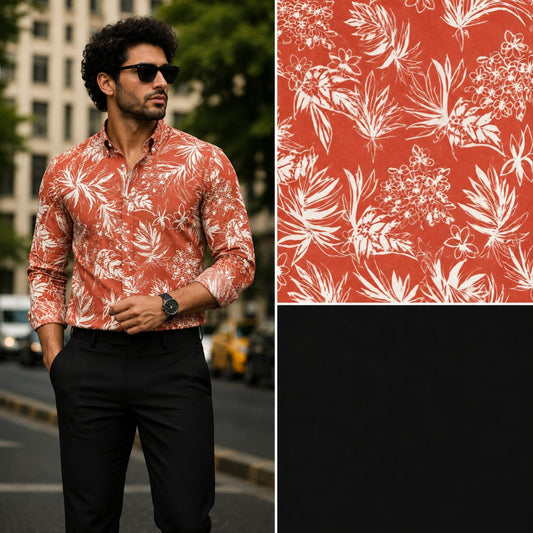 2 in 1 combo printed shirts + polo fit pants buy @600rs only