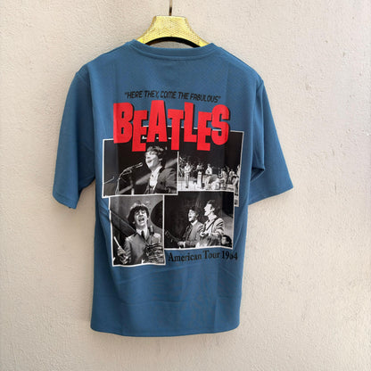 Round neck Front and back print drop shoulder Tshirt 1 pc @199 and 3 pcs @ 499(Beatles Design)