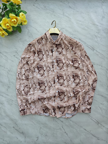 MFW Floral Viscose Printed Full Sleeve Shirt Single pcs @299 and Buy 4 pcs combo @999