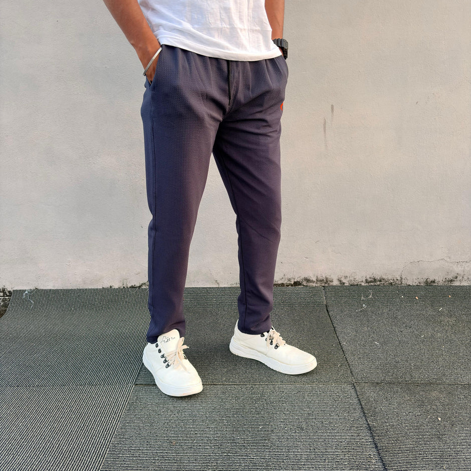 Popcorn track pants buy 3 pcs @499( grey colour)