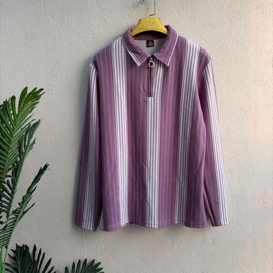 Men's  Full sleeve old money Zipper polo tshirt buy 3 pcs @499 and 1 pcs @199