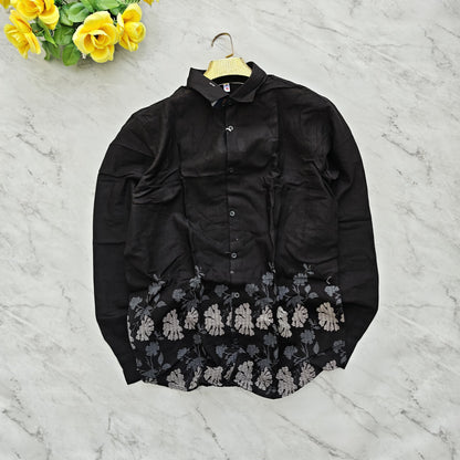 (D4)Men's Full sleeve lenin bottom printed shirts buy @300 rs only
