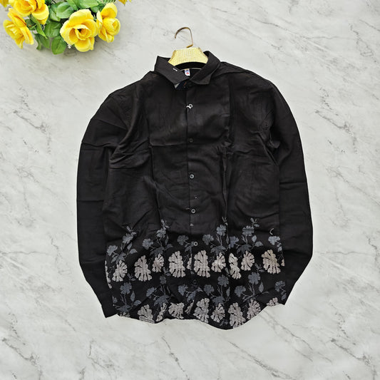 (D4)Men's Full sleeve lenin bottom printed shirts buy @300 rs only
