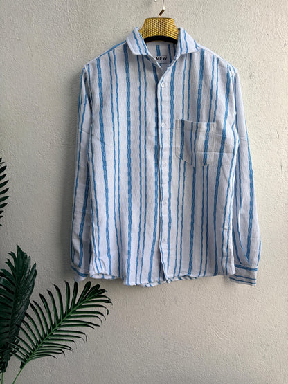 MFW Men's full sleeve Textured Cotton Shirts single pcs @299 and Buy 4 pcs combo @999