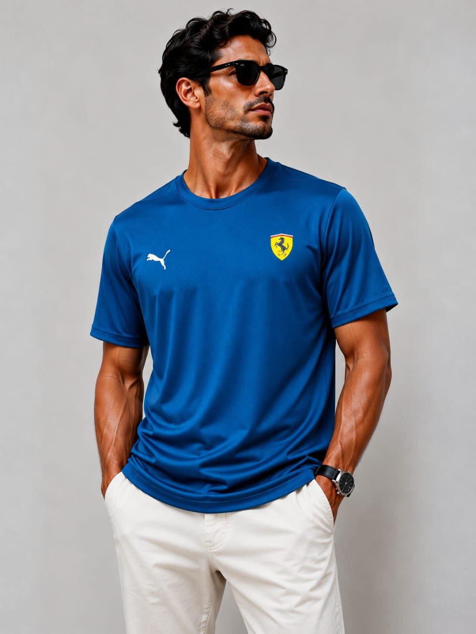 Mfw Drifit Half sleeves Tshirt buy @100rs (Blue)