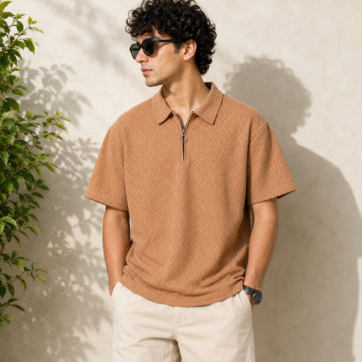 Mfw Half sleeve zipper Tshirt 1 pc @199 and 3 pcs @ 499
