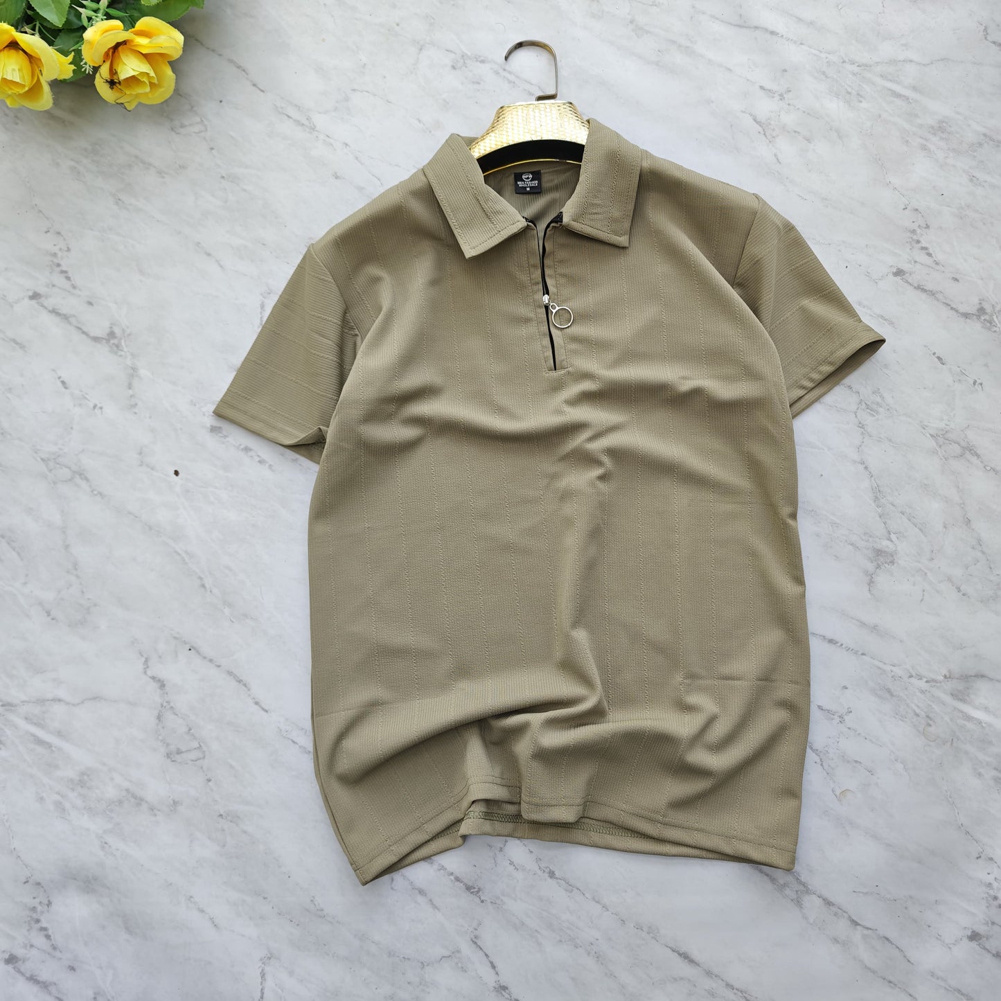 Mfw Half sleeve zipper Tshirt 1 pc @199 and 3 pcs @ 499