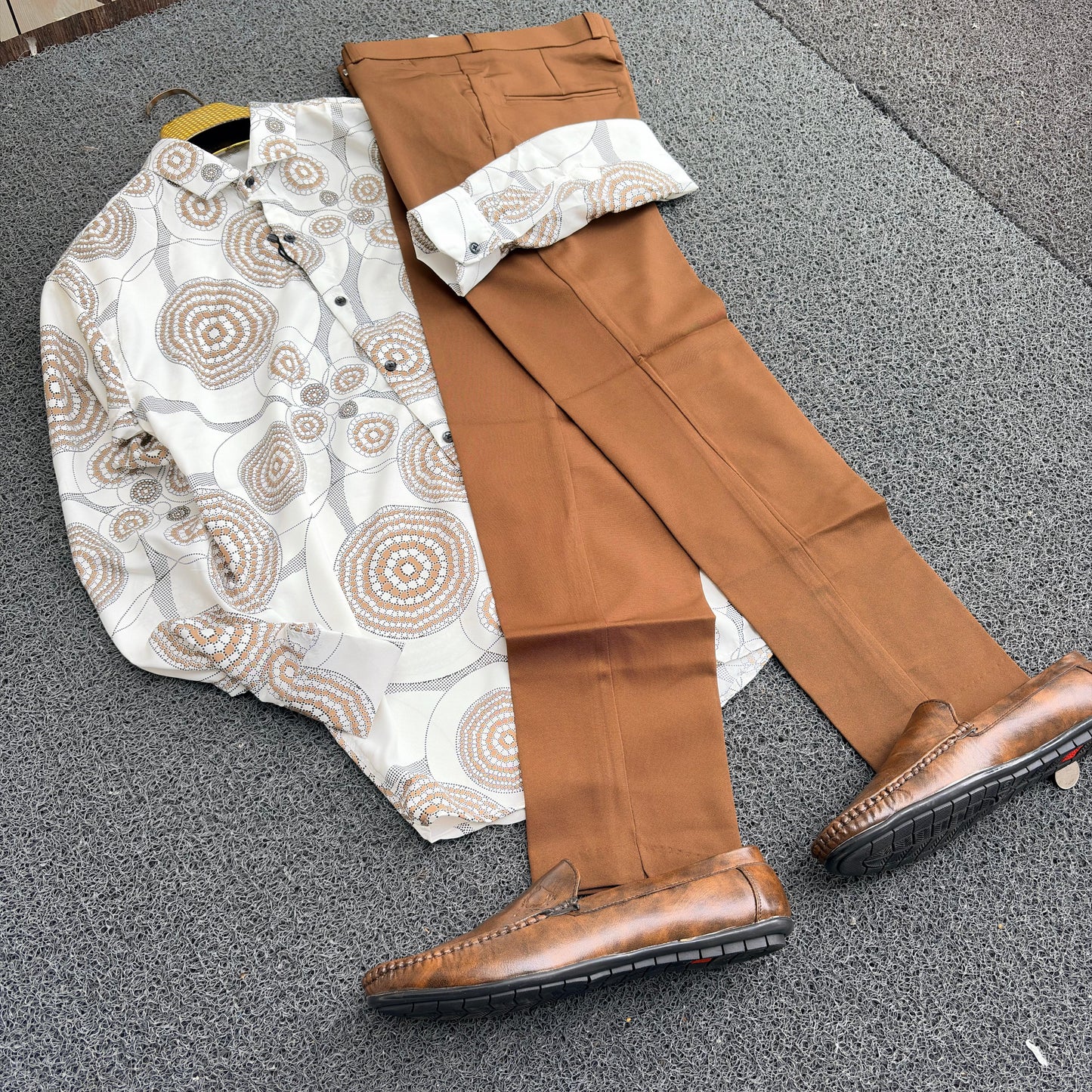 3 in 1 combo Printed Shirts & Polo fit pant & loafer @999 only