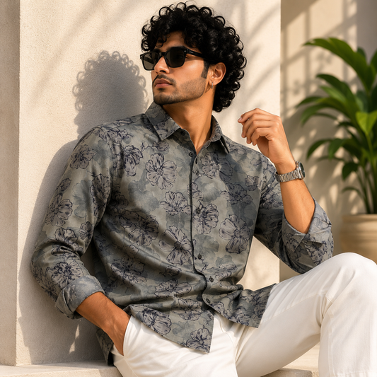 Men's Full sleeve viscose printed shirts buy @300 rs only