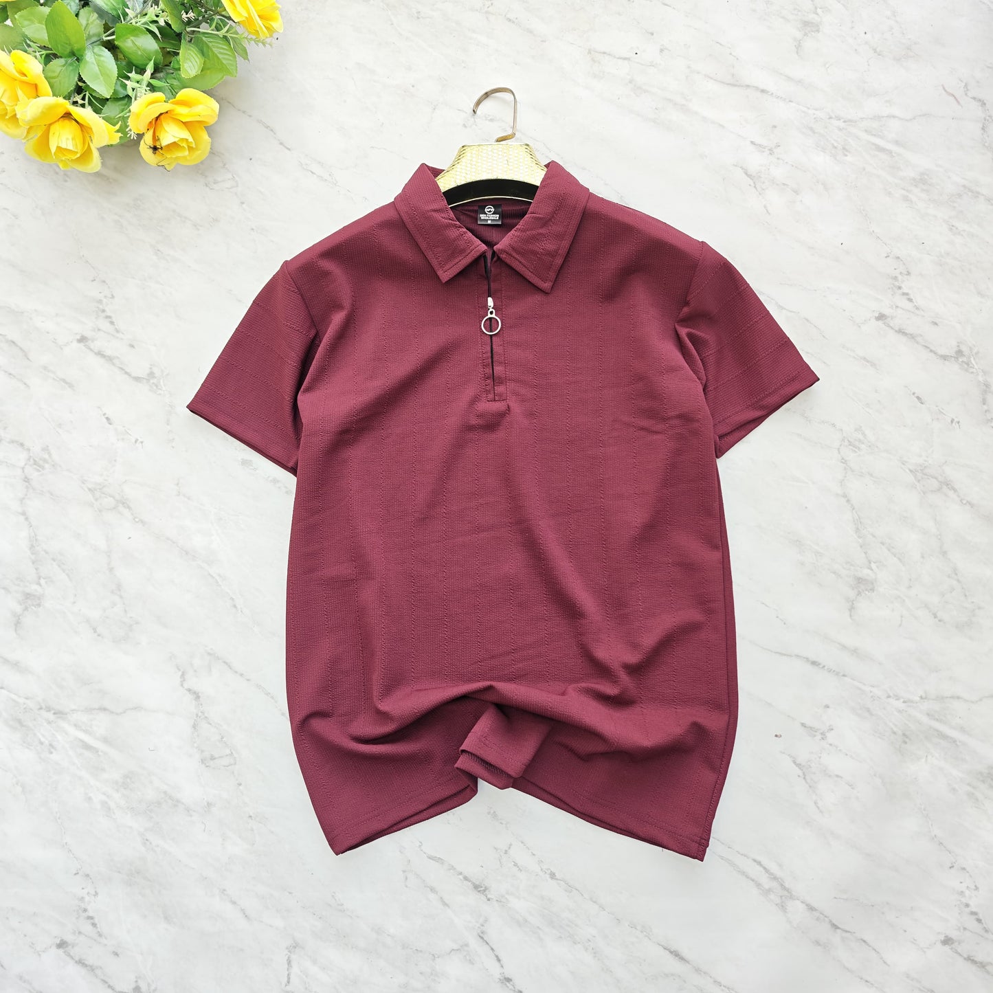 Mfw Half sleeve zipper Tshirt 1 pc @199 and 3 pcs @ 499
