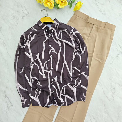 2 in 1 combo viscose printed shirts +  pants combo buy @600 rs only