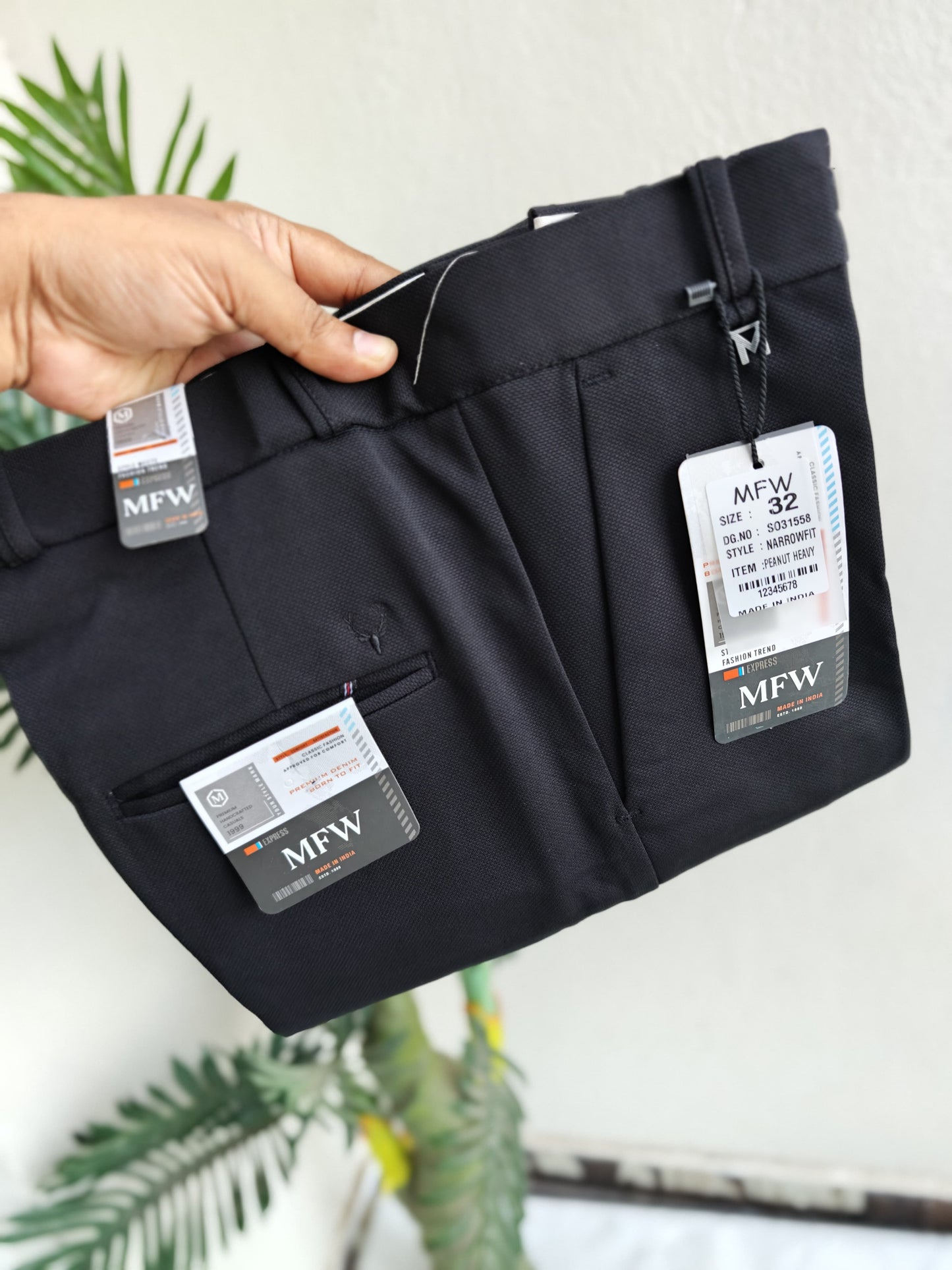 MFW Penut fabric polofit pants buy 3 pant @ 1200(Black)