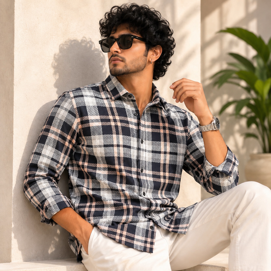 MFW Old money type korean weaving Full sleeve shirts Single pcs @299 and Buy 4 pcs combo @999