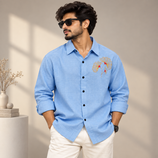 MFW Lenin embroidery work shirts Single pcs @299 and Buy 4 pcs combo @999
