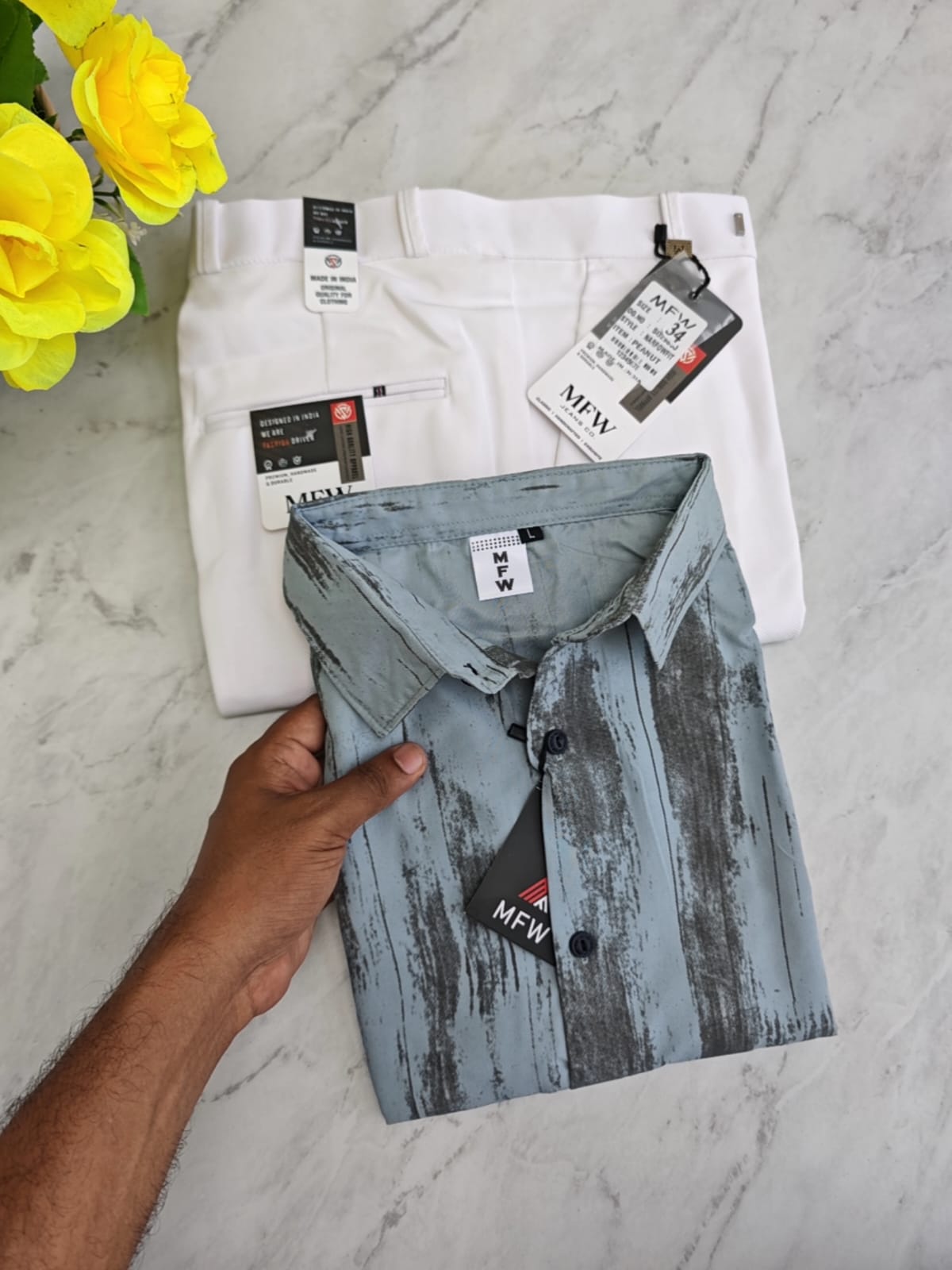 2 in 1 Combo Printed shirts + peanut polo fit pant buy @550 rs only